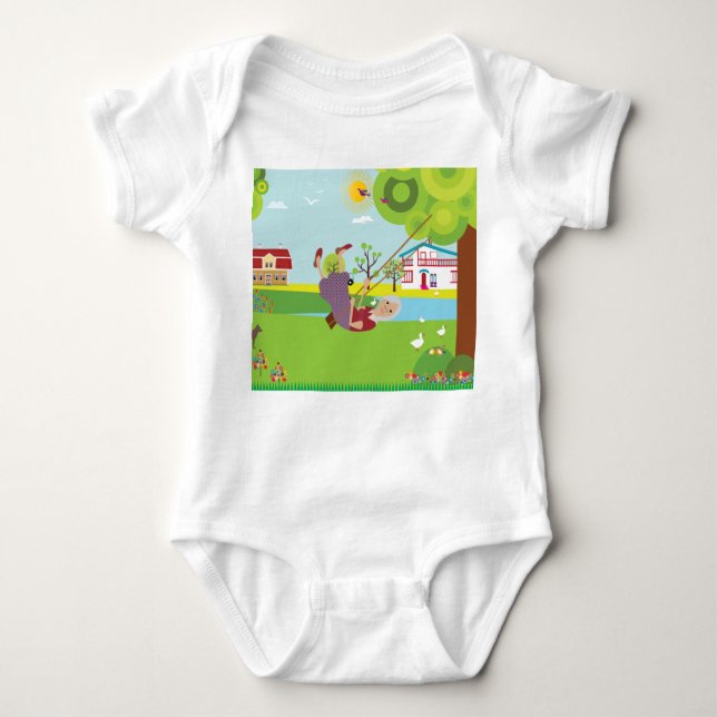 Mormor som svingrar sig i sytan t shirt (Framsida)