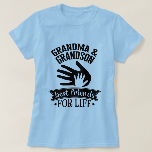 Mormor-sonson bästa vänner  t shirt (Design framsida)