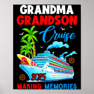 Mormor-sonson Kryssning 2025 Minnen Jul Mors Dag Poster