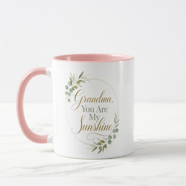 Mormor Sunshine Födelsedag Mugg (Vänster)