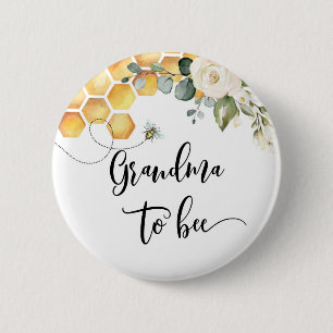 Mormor till bebis baby shower-knapp knapp
