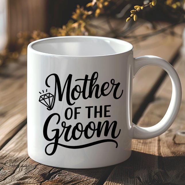 Mormor till Brudgummen Bröllopsgåva Elegant Kaffemugg (Skapare uppladdad)