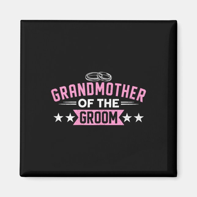 Mormor till brudgummen matchande möhippa Par Magnet (Framsidan)