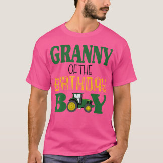 Mormor till födelsedagen för pojke jordbrukstrakto t shirt
