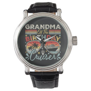 Mormor till födelsedags kryssaren semester vintage armbandsur