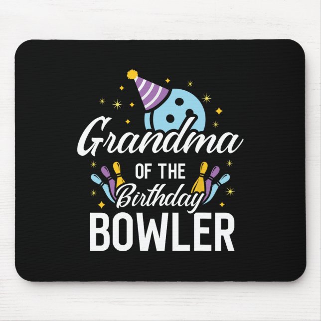 Mormor till födelsedagsbowlaren Bowlingfestmatchen Musmatta (Framsidan)