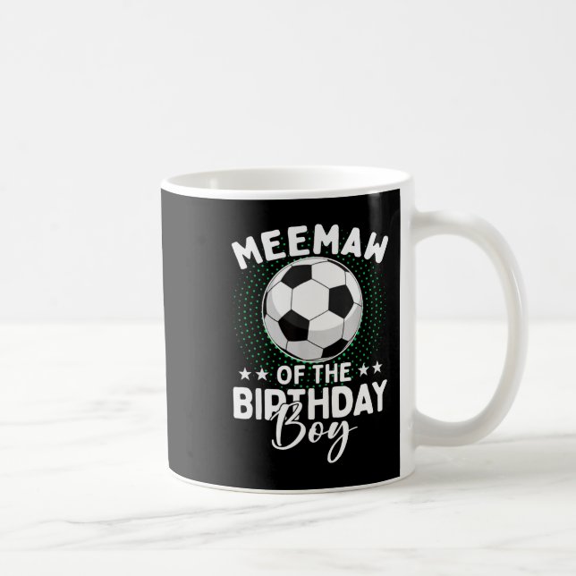 Mormor till födelsedagsgrabben Fotbollsspelare Föd Kaffemugg (Höger)