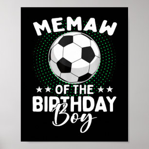 Mormor till födelsedagsgrabben Fotbollsspelare Föd Poster