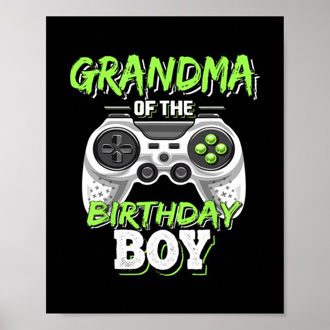 Mormor till födelsedagspojken Matchande videospel  Poster (Framsidan)