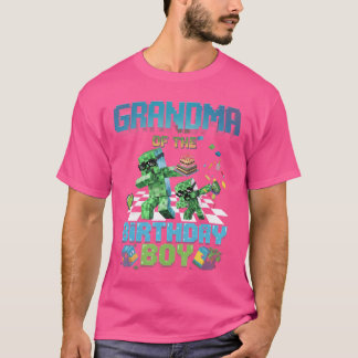Mormor till födelsedagspojken Roliga Brick-spel Mä T Shirt