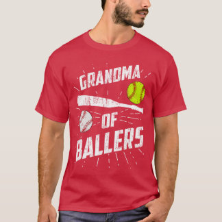 Mormor till idrottsstjärnor Rolig baseball Softbal T Shirt