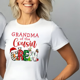 Mormor till kusincremens juldoodle t shirt