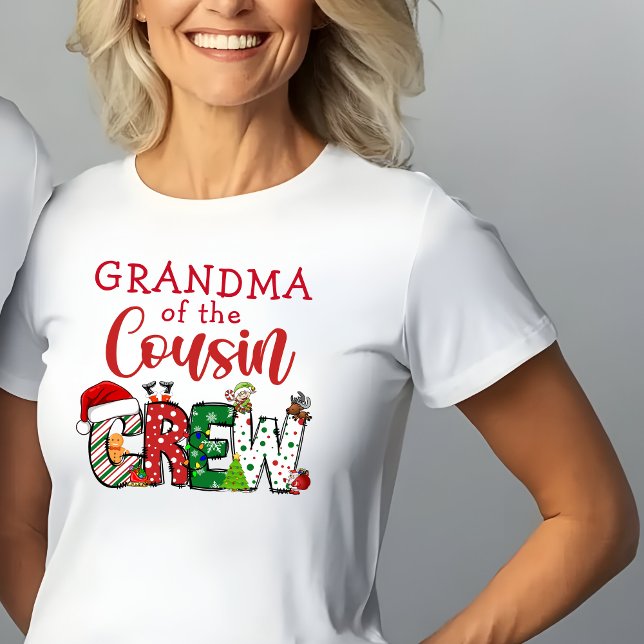 Mormor till kusincremens juldoodle t shirt (Skapare uppladdad)