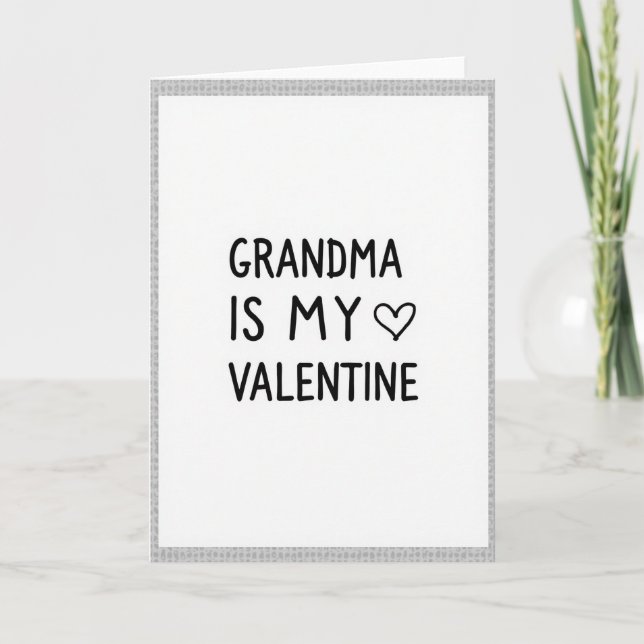 Mormor Valentine Spot Mönsterkort Kort (Framsida)