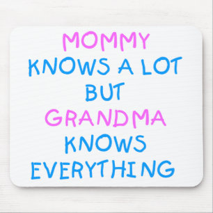 Mormor vet allt Mors dag Gift Musmatta
