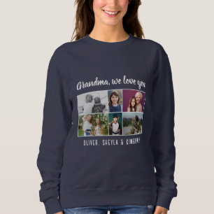 Mormor vi älskar dig Barnbarn 6 Foto Collage T Shirt