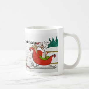 Mormorhar körde över by en ren kaffemugg