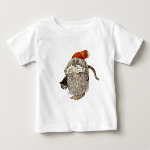 Mormorjul Tomten med den gråa katten T Shirt