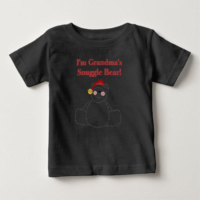 Mormormas snuggle Bear Grandma-jul T Shirt (Framsida)
