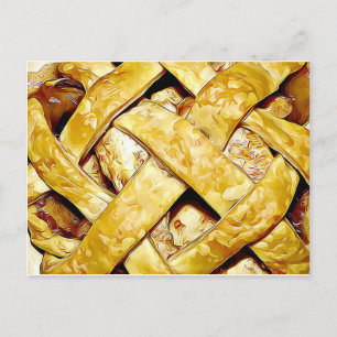 Mormormors apple Paj Day Recipe Card Vykort