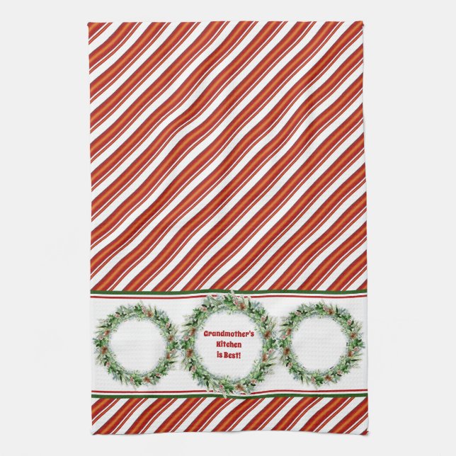 Mormormors kök är Best Barnbarn Photos Kökshandduk (Vertikal)