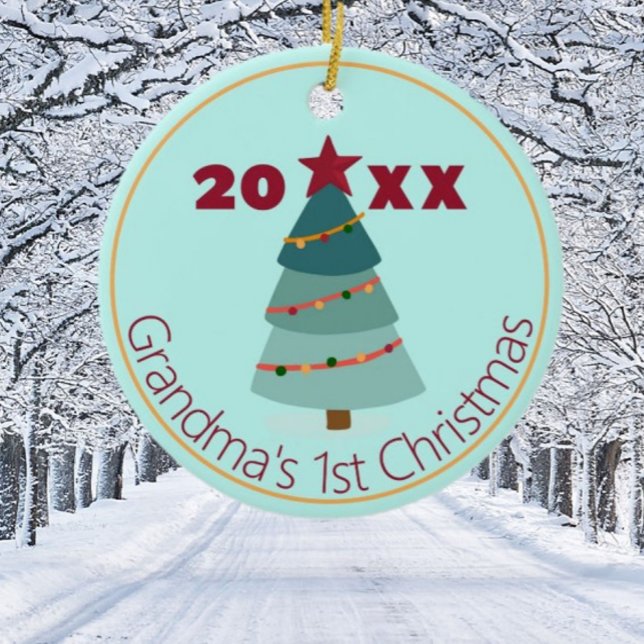 Mormor's 1:a julfoto Ornament (Skapare uppladdad)