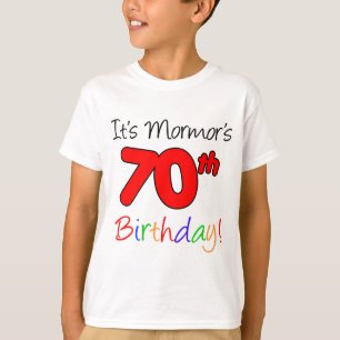 Mormor's 70:e födelsedagen svensk mormor t shirt