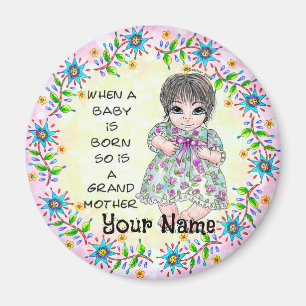 Mormors Babyflicka Magnet