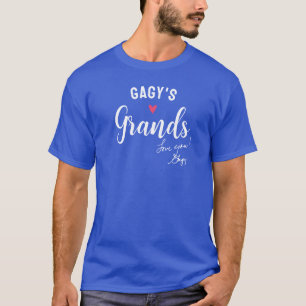 Mormors barnbarn, hjärta, egen namntext t shirt