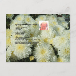 Mormors chokladchipscookies recept på vykort