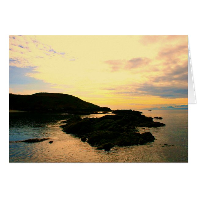 Mormor's Cove, San Juan Island Blank Card Hälsningskort (Framsidan Horizontal)