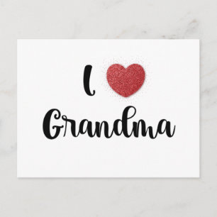 Mormors dag jag älskar mormor hjärtat explosion gå helg vykort