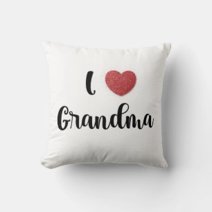 Mormors dag Jag älskar mormor hjärtexplosion prese Kudde