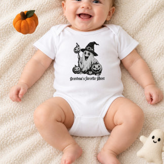 Mormors Favorit Spökliga Söta Bebis Halloween T Shirt