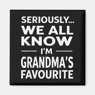 Mormors Favoritbarnbarn Humor Magnet