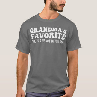 Mormors Favoritbarnsondotter Barnbarnsson Barnbarn T Shirt
