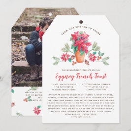 Mormors favoritkort för julrecept-Helgdag Julkort