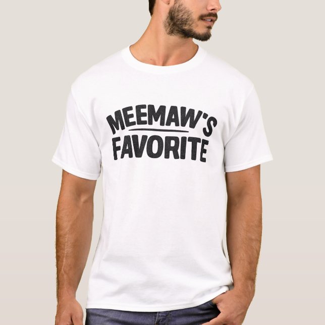 Mormors Favoritroliga Mormor Barnbarn T Shirt (Framsida)