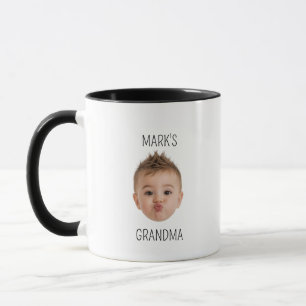 Mormors födelsedag, bebis ansikte pappa present, a mugg
