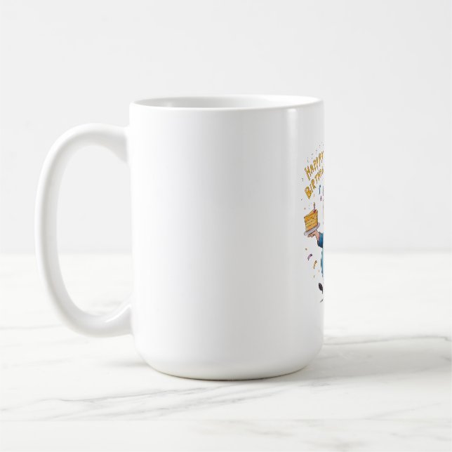 Mormors födelsedagsfirande kaffemugg (Vänster)
