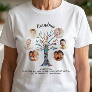 Mormors fotokollage t shirt