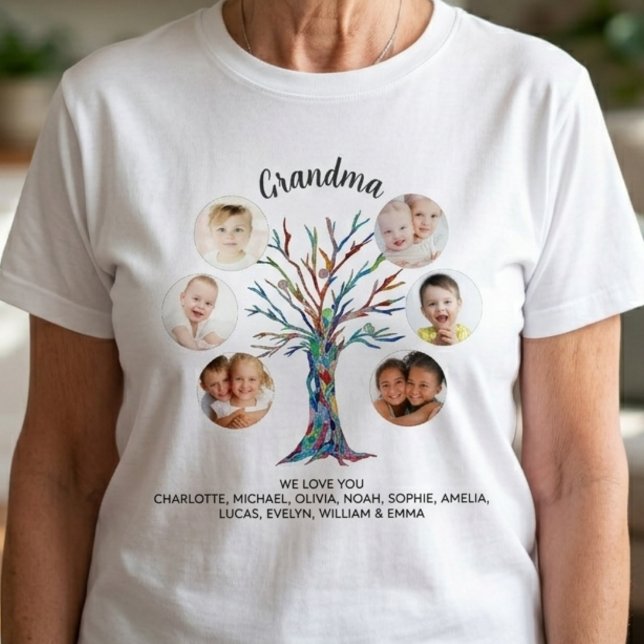 Mormors fotokollage t shirt (Skapare uppladdad)