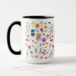 Mormor's Garden Mugg med Personlig Flowers