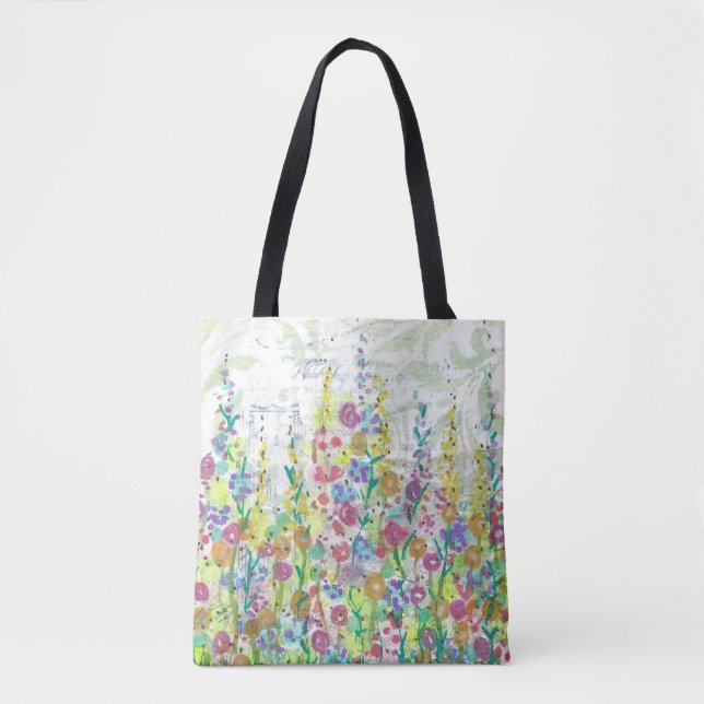 Mormor's Garden Tote Bag Tygkasse (Framsida)
