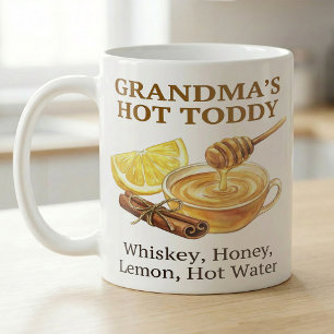 Mormors Hot Toddy-recept Varm Vattenfärg Kaffemugg