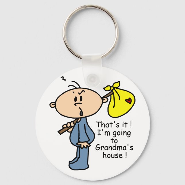 Mormor's House Baby (BLUE) Nyckelring (Framsida)