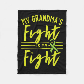 Mormors kamp är min kamp mot njursjukdom fleecefilt