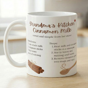 Mormors kanelmjölkrecept, mysigt varmt recept kaffemugg