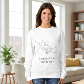 Mormors kärlek bleknar aldrig | Minimalistisk fami T Shirt