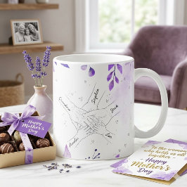 Mormors kärleksträdgård skräddarsydd namn-mugg kaffemugg